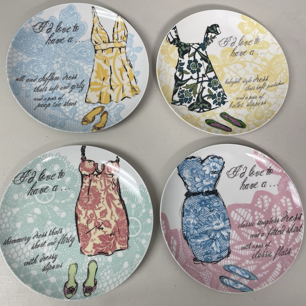 Rosanna Set Of Four Dessert Plates ( I'd love to have a...)